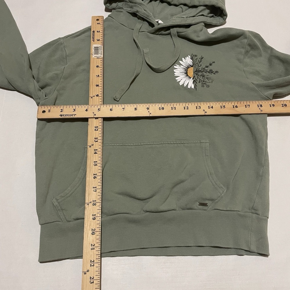 Oneill Womens Size XS Pullover‎ Hoodie Flower Morph Green Graphic Floral - Picture 5 of 6